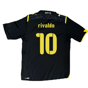 AEK Athens 2009-10 Away Shirt (M) (Excellent) (Rivaldo 10)_1