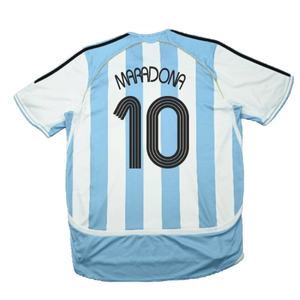 Argentina 2006-2007 Home Shirt (Good) (MARADONA 10)_1