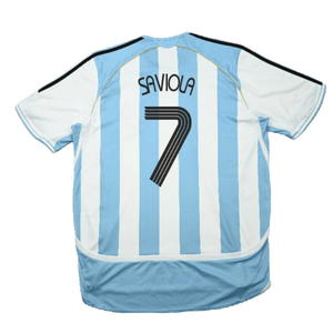 Argentina 2006-2007 Home Shirt (Good) (Saviola 7)_1