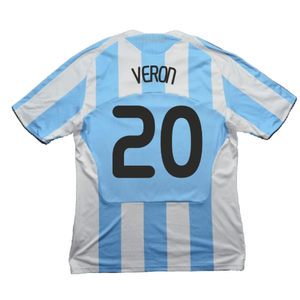 Argentina 2008-09 Home Shirt (L) (Good) (Veron 20)_1