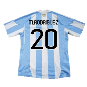 Argentina 2010-11 Home Shirt (Excellent) (M.Rodriguez 20)_1