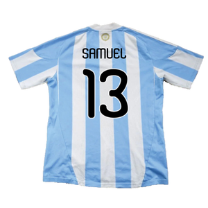 Argentina 2010-11 Home Shirt (Excellent) (Samuel 13)_1