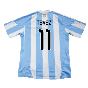 Argentina 2010-11 Home Shirt (Excellent) (Tevez 11)_1