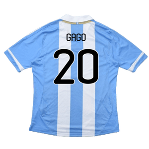 Argentina 2011-2012 Home Shirt (L) (Good) (Gago 20)_1