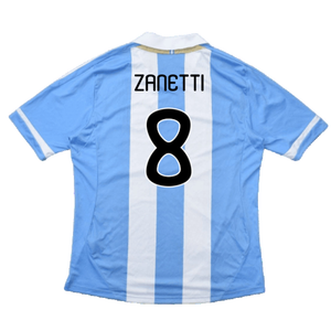 Argentina 2011-2012 Home Shirt (L) (Good) (Zanetti 8)_1