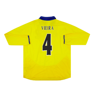 Arsenal 2003-05 Long Sleeve Away Shirt (Excellent) (Vieira 4)_1