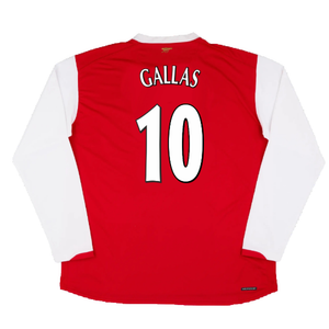 Arsenal 2006-07 Long Sleeve Home Shirt (XXL) (Excellent) (Gallas 10)_1