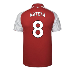 Arsenal 2017-18 Home Shirt (Excellent) (Arteta 8)_1