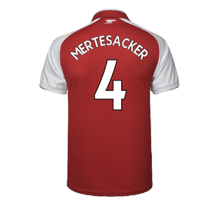 Arsenal 2017-18 Home Shirt (S) (Mint) (Mertesacker 4)_1