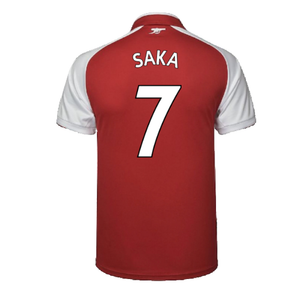 Arsenal 2017-18 Home Shirt (XL) (Very Good) (Saka 7)_1