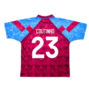 Aston Villa 1990-92 Home Shirt (XL) (Very Good) (Coutinho 23)_1