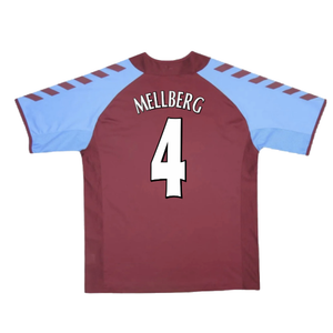 Aston Villa 2004-05 Home Football Shirt (Excellent) (Mellberg 4)_1