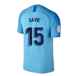 Atletico Madrid 2018-19 Away Shirt (S) (Mint) (Savic 15)_1