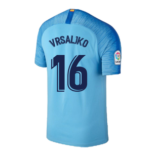 Atletico Madrid 2018-19 Away Shirt (S) (Mint) (Vrsaljko 16)_1