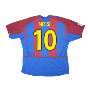 Barcelona 2002-2003 Home Shirt (XL) (Excellent) (Messi 10)_1