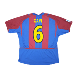 Barcelona 2002-2003 Home Shirt (XL) (Excellent) (Xavi 6)_1