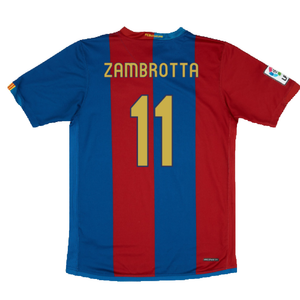 Barcelona 2006-07 Home Shirt (Sponsorless) (Excellent) (Zambrotta 11)_1