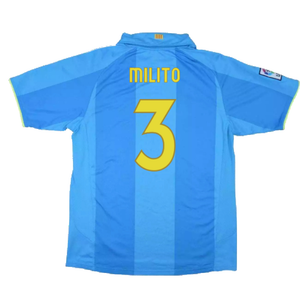 Barcelona 2007-08 Away Shirt (XXL) (Excellent) (Milito 3)_1