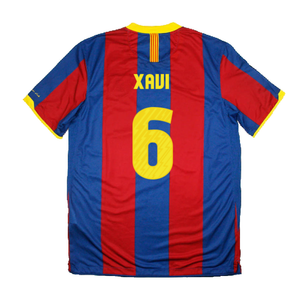 Barcelona 2010-11 Home Shirt (L) (Very Good) (Xavi 6)_1