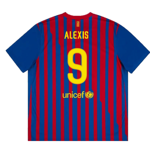 Barcelona 2011-12 Home Shirt (Excellent) (Alexis 9)_1