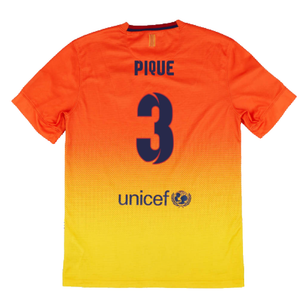 Barcelona 2012-13 Away Shirt (Sponsorless) (LB) (PIQUE 3) (Very Good)_1