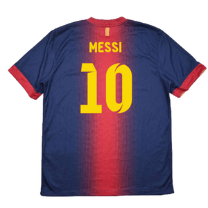 Barcelona 2012-13 Home Shirt (L) (Good) (Messi 10)_1