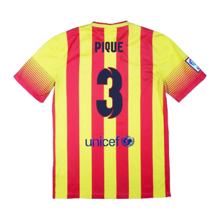 Barcelona 2013-14 Away Shirt (Very Good) (Pique 3)_1