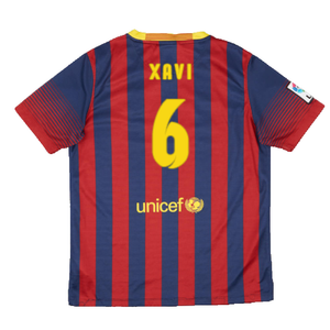 Barcelona 2013-14 Home Shirt (Very Good) (Xavi 6)_1