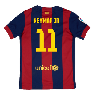 Barcelona 2014-15 home shirt (L) (Mint) (Neymar Jr 11)_1