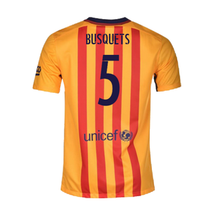 Barcelona 2015-16 Away Shirt (2XL) (Good) (Busquets 5)_1