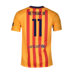 Barcelona 2015-16 Away Shirt (L) Suarez #9 (Excellent) (Neymar JR 11)_1