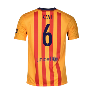 Barcelona 2015-16 Away Shirt (2XL) (Good) (Xavi 6)_1