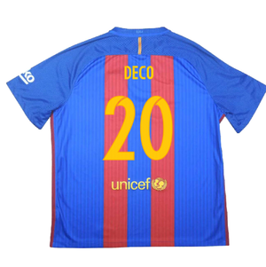 Barcelona 2016-17 Home Shirt (S) (Very Good) (Deco 20)_1