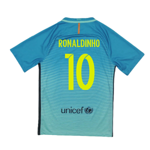 Barcelona 2016-17 Third Shirt (XLB) Messi #10 (Mint) (Ronaldinho 10)_1