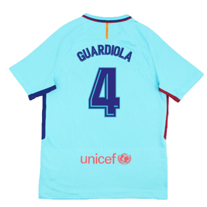 Barcelona 2017-18 Away Shirt (2XL) (Very Good) (Guardiola 4)_1