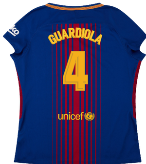 Barcelona 2017-18 Home Shirt (Womens) (XL) (Mint) (Guardiola 4)_1