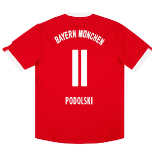 Bayern Munich 2009-10 Home Shirt (Very Good) (Podolski 11)_1