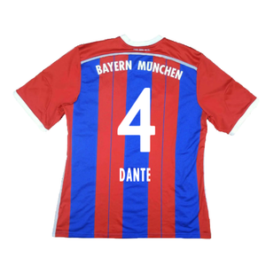 Bayern Munich 2014-15 Home Shirt (S) (Excellent) (Dante 4)_1