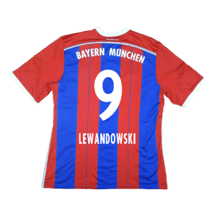 Bayern Munich 2014-15 Home Shirt (S) (Mint) (Lewandowski 9)_1