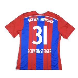 Bayern Munich 2014-15 Home Shirt (S) (Excellent) (Schweinsteiger 31)_1