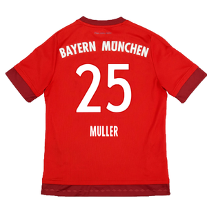 Bayern Munich 2015-16 Home Shirt (M) (Mint) (Muller 25)_1