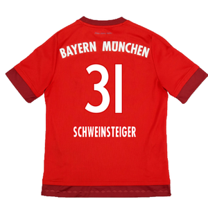 Bayern Munich 2015-16 Home Shirt (M) (Mint) (Schweinsteiger 31)_1