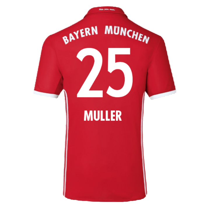 Bayern Munich 2016-17 Home Shirt (Excellent) (Muller 25)