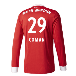 Bayern Munich 2017-18 Home Long Sleeve Shirt (XL) (Excellent) (Coman 29)_1