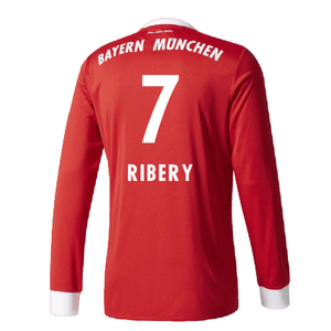 Bayern Munich 2017-18 Home Long Sleeve Shirt (XL) (Excellent) (Ribery 7)_1