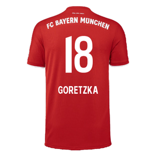 Bayern Munich 2020-21 Home Shirt (L) (Mint) (GORETZKA 18)_1