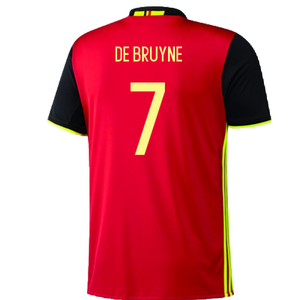 2016-2017 Belgium Home Adidas Football Shirt (xl) (Good) (De Bruyne 7)_1