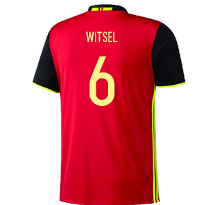 2016-2017 Belgium Home Adidas Football Shirt (xl) (Good) (Witsel 6)_1