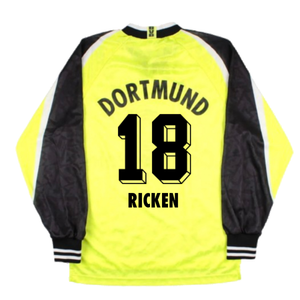 Borussia Dortmund 1995-96 Long Sleeve Home Shirt (S) (Excellent) (Ricken 18)_1