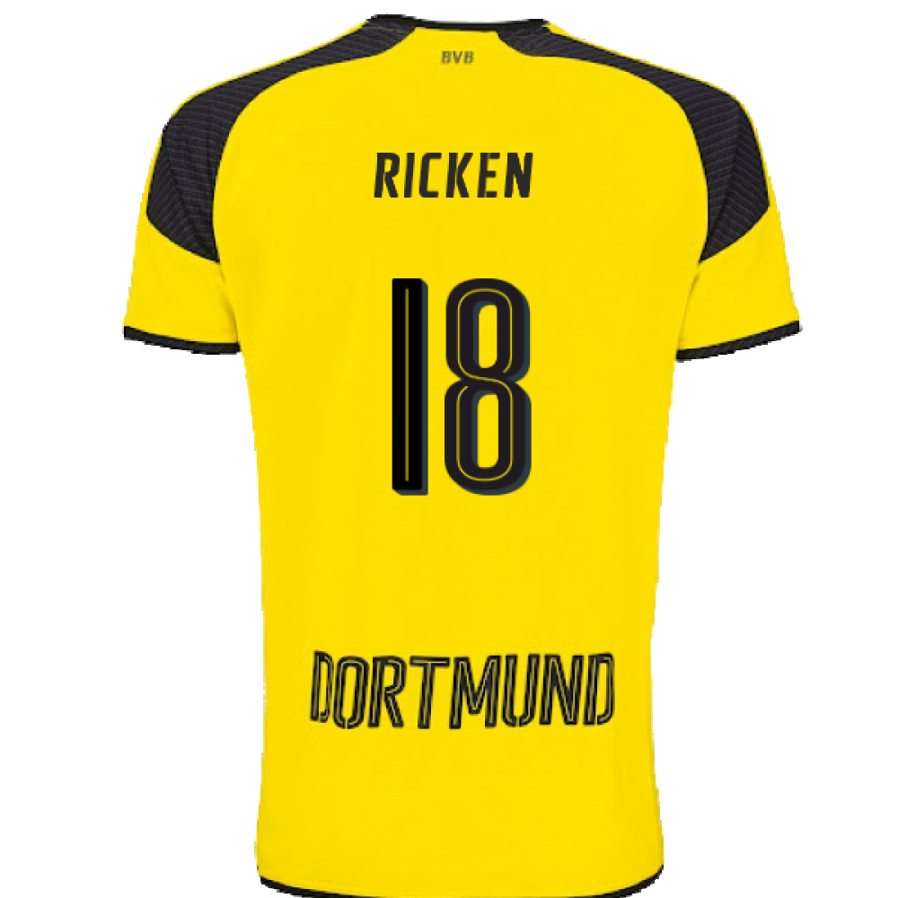 Borussia Dortmund 2016-17 Champions League Home Shirt (Excellent) (Ricken 18)_1